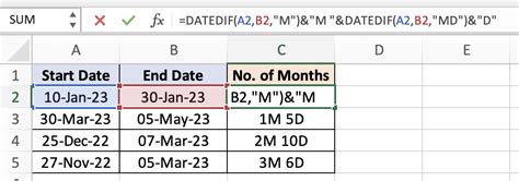 Months Between Dates Gallery