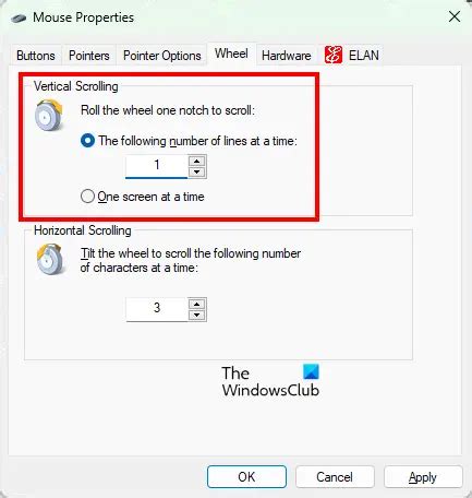 Excel mouse scroll settings