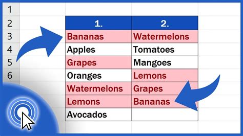 Excel Multiple Column Comparison