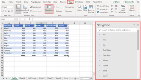 Excel Navigation Best Practices