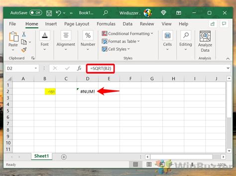 Excel Negative Number Error