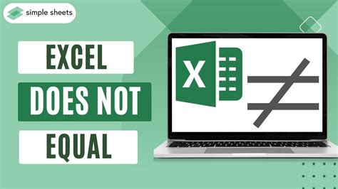 Excel Not Equal to Text Tip