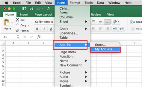 Excel Not Opening on Mac Disable Add-ins