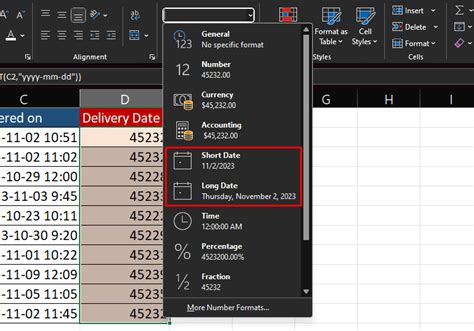 Excel not recognizing dates