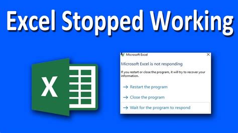 Excel Not Working