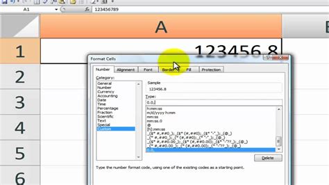 Excel Number Formatting Example 4