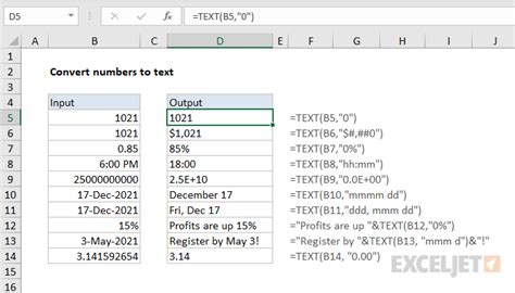 Excel Number to Date Conversion Text Function