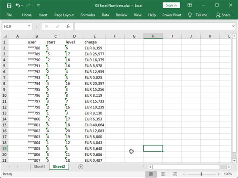 Gallery of numbers showing as dates issue in Excel