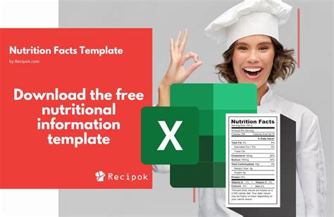 Excel Nutrition Facts Template