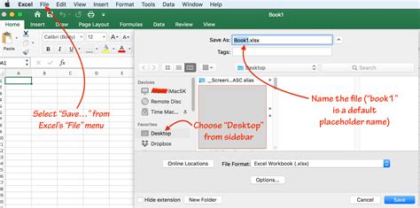 Excel on Mac Screenshot