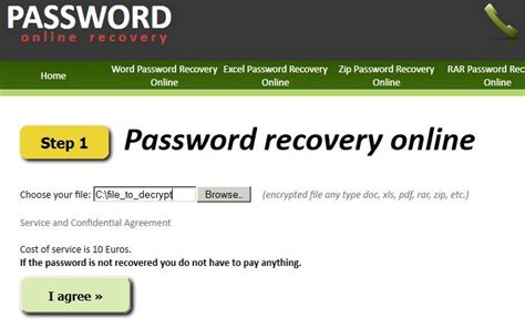 Excel Online Password Recovery Software