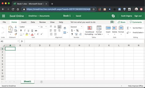 Sharing Excel files using Excel Online