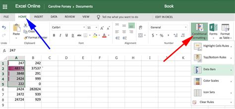 Excel Online tips