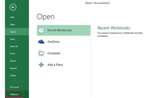 Excel Open and Repair Features