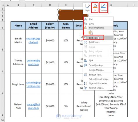 Excel to Outlook Methods