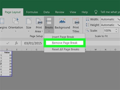 Excel Page Break