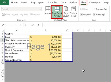 Excel Page Break Techniques