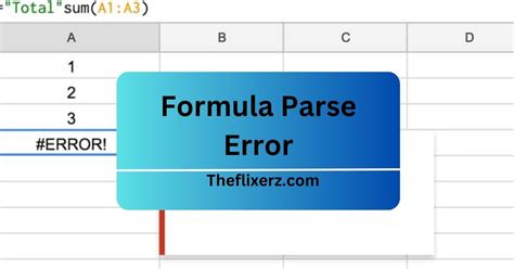 Excel parse error example 10