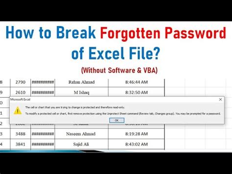 Excel password cracking