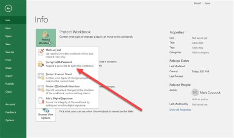 Excel Password Protect Workbook