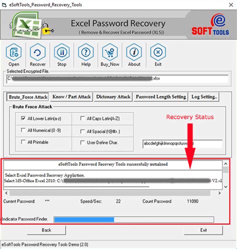 Excel password recovery tools