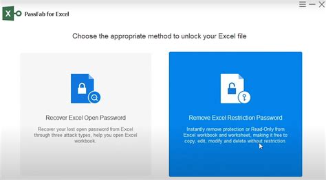 Excel password remover