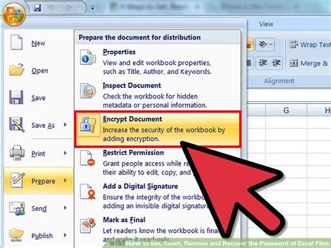 Excel password reset