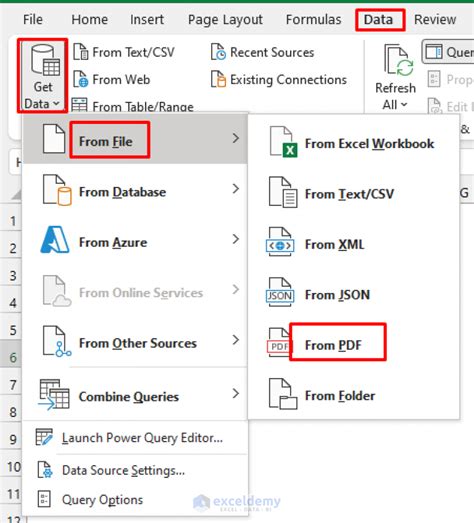 Excel PDF Data Export Tools