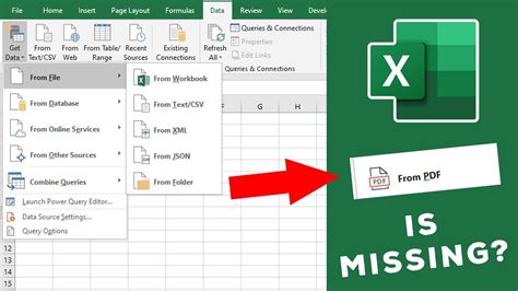 Excel's Built-in PDF Importer