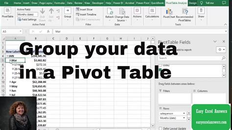 Excel Pivot Group Feature