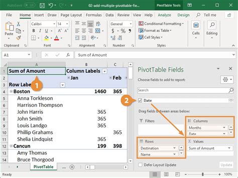 Excel Pivot Table Screenshot 3