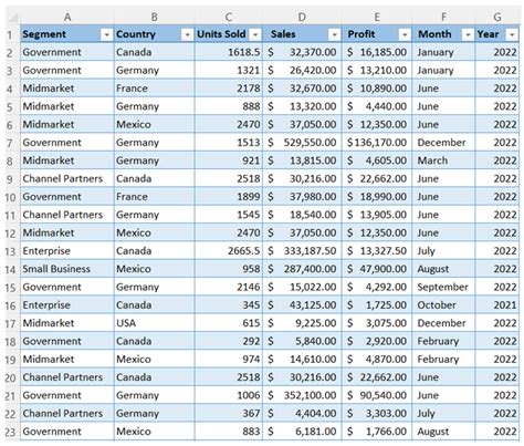 Excel Pivot Table Screenshot 7