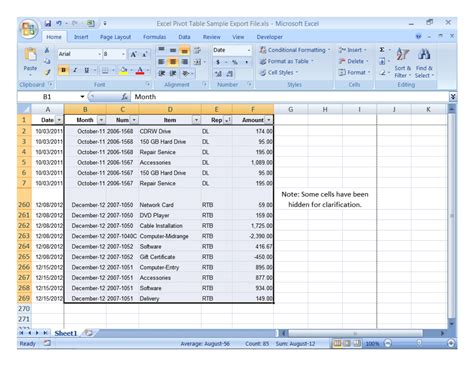 Excel Pivot Table Gallery 4