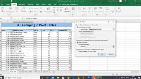 Excel Pivot Table Group Feature