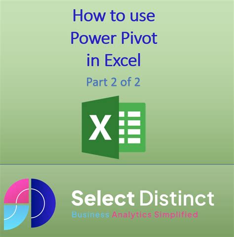 Excel Power Pivot and data analysis