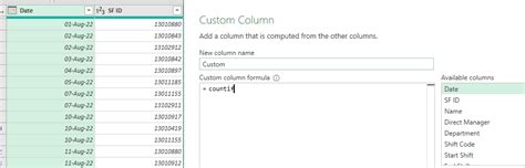 Using Power Query to count cells