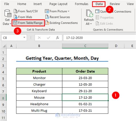 Excel power query datetime