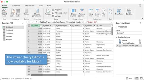 Excel Power Query Editor