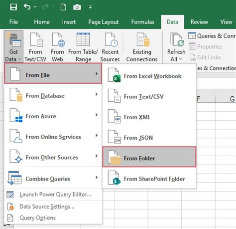 excel power query file names