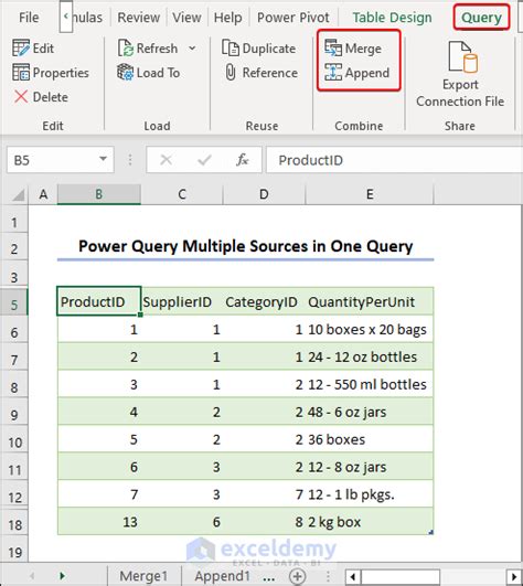 Excel Power Query Multiple Criteria Example