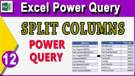 Using Power Query to split text in Excel