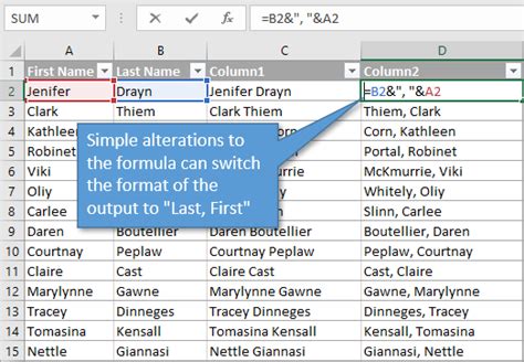 Excel Power Query Text.Combine Example 3