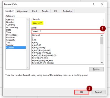 Prefixing numbers in Excel