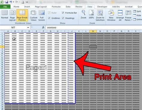 Excel Print Area Solved