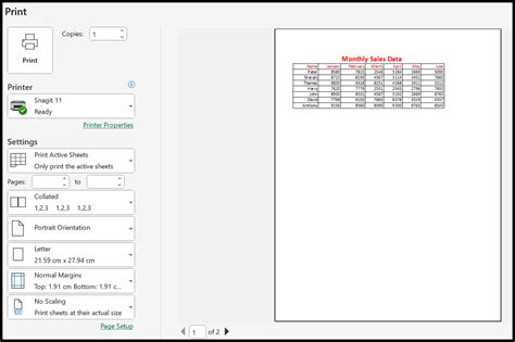 Excel Print Preview Discrepancies