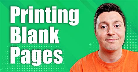 Causes of Excel printing blank pages