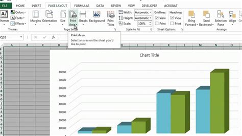 Excel printing charts