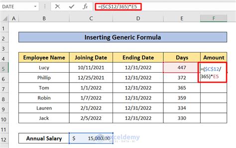 Excel Pro Rata Bonus Calculations