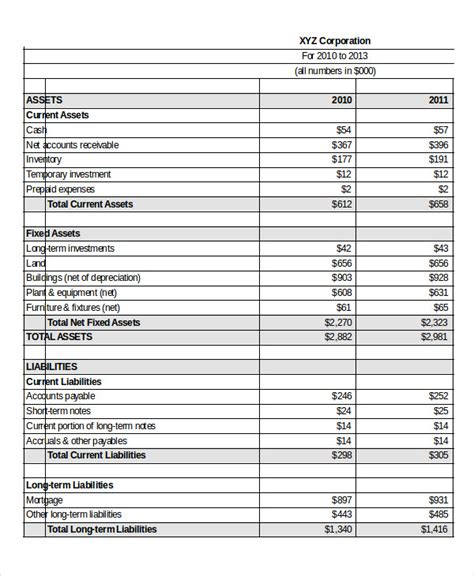 Excel Proforma Template