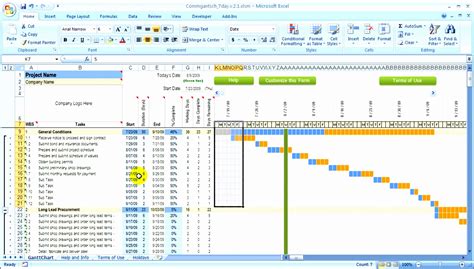 Excel Project Plan Template